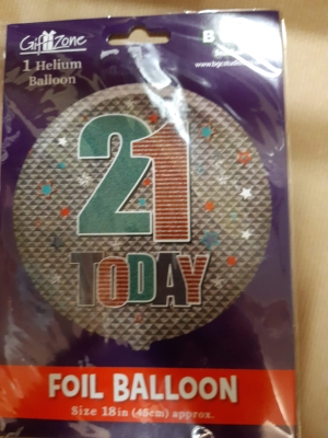 21 Birthday Balloon