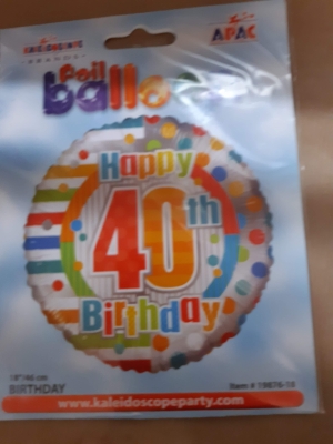 40th Birthday Balloons
