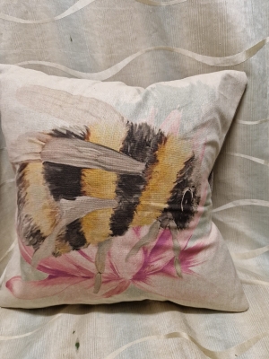 Bee on a Flower Cushion