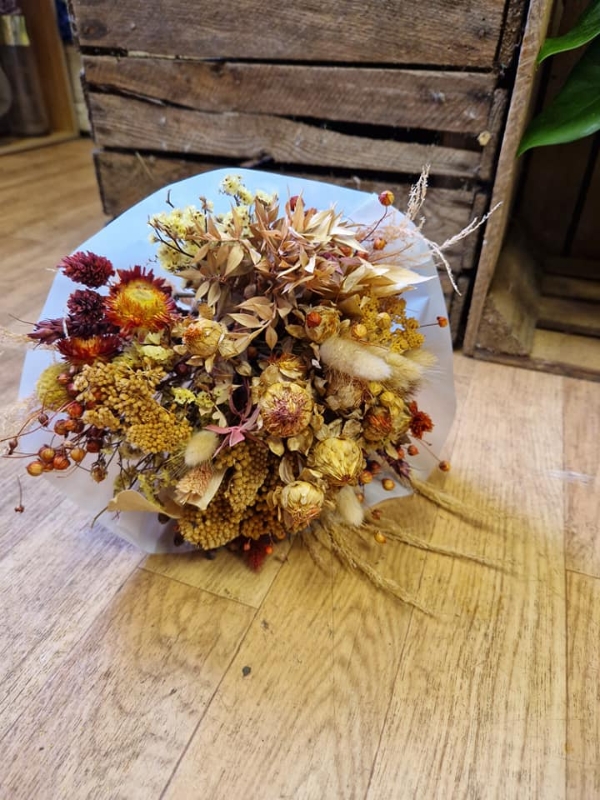 Dried bunch of flowers