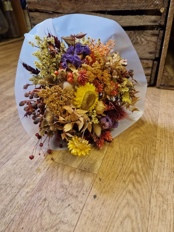 Dried bunch of flowers