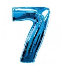 Foil number 7 balloon
