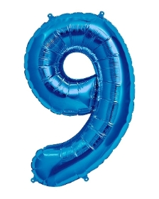 Foil number 9 balloon