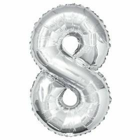 Foil number 8 balloon