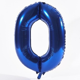 foil number 0 balloon