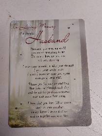 Keepsake Memorial Card