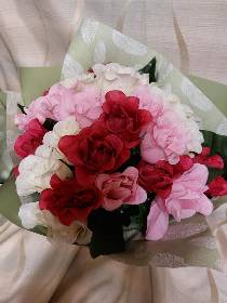 mixed rose everlasting bunches ( artificial)