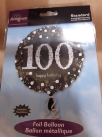 100th Birthday balloons