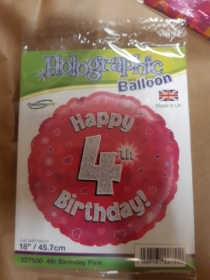 4th Birthday Balloon