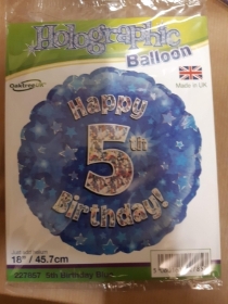 5th Birthday Balloon