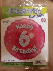 6th Birthday Balloon
