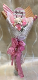 Baby Girl Balloon Bear Bouquet