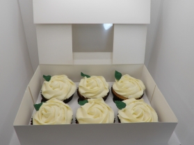 Flower cup cakes Box of 6