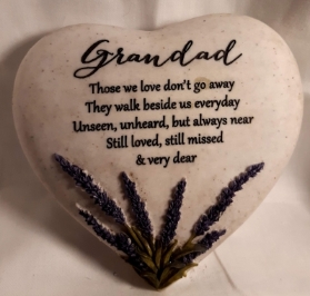 Grandad Lavender heart