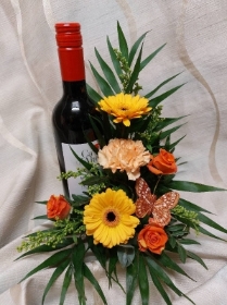 Red Wine and Flowers
