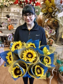 Show your support UKRAINE Everlasting Sunflower