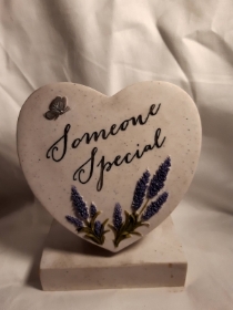 Someone special lavender heart