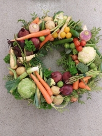vegetable wreath
